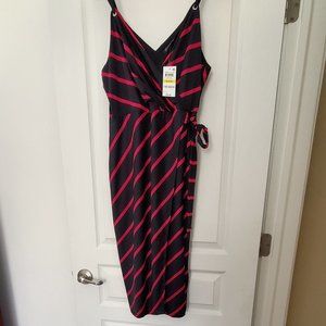 NWT INC faux wrap dress Size M (8-10)